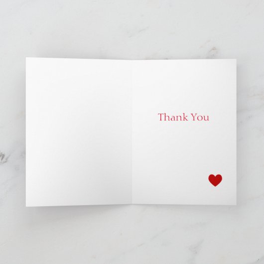 Weimaraner en Heart Bedankkaart (Binnen)