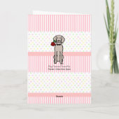 Weimaraner en Roos Bedankkaart (Achterkant)