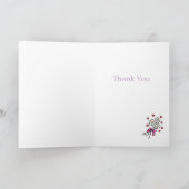 Weimaraner en Roos Bedankkaart (Binnen)