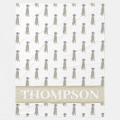 Weimaraner Fleece Deken (Voorkant)