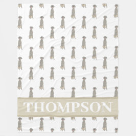 Weimaraner Fleece Deken