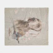 Weimaraner Fleece Deken (Voorkant (Horizontaal))