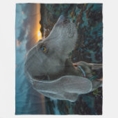 WEIMARANER FLEECE DEKEN (Voorkant)
