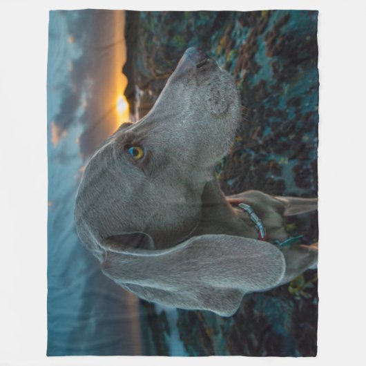 WEIMARANER FLEECE DEKEN (Voorkant)