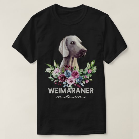 Weimaraner Gifts Dog Mama T-shirt (Design voorkant)