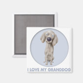 Weimaraner Granddog Magneet (Voorkant / Achterkant)