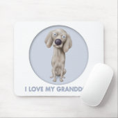 Weimaraner Granddog Muismat (Met muis)