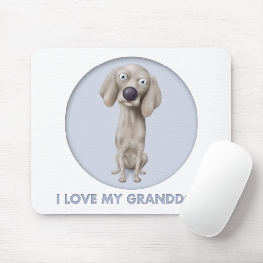 Weimaraner Granddog Muismat (Met muis)