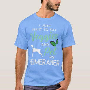 Weimaraner Grappige Veganistische Hondenliefhebber T-shirt