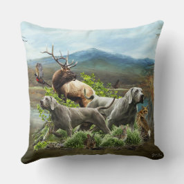 Weimaraner, "Grijze Geest" Kussen