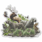 Weimaraner, "Grijze Geest" Sticker (Voorkant)