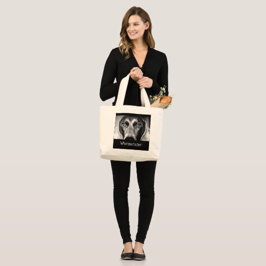 Weimaraner Grote Tote Bag (Voorkant (model))