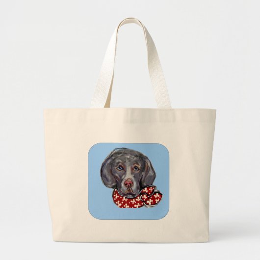 Weimaraner Grote Tote Bag (Voorkant)