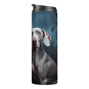 Weimaraner Halloween Griezelen Thermosbeker