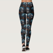 Weimaraner Halloween Scary Leggings (Achterkant)