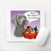 Weimaraner Halloween Snoep Muismat (Met muis)