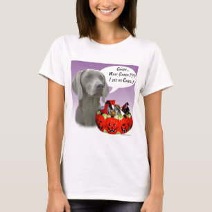 Weimaraner Halloween Snoep T-shirt
