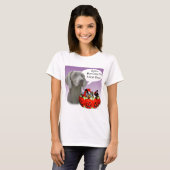 Weimaraner Halloween Snoep T-shirt (Voorkant volledig)