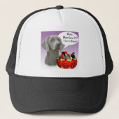 Weimaraner Halloween Snoep Trucker Pet (Voorkant)