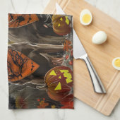 Weimaraner Halloween Spoken  Theedoek (Quarter Fold)