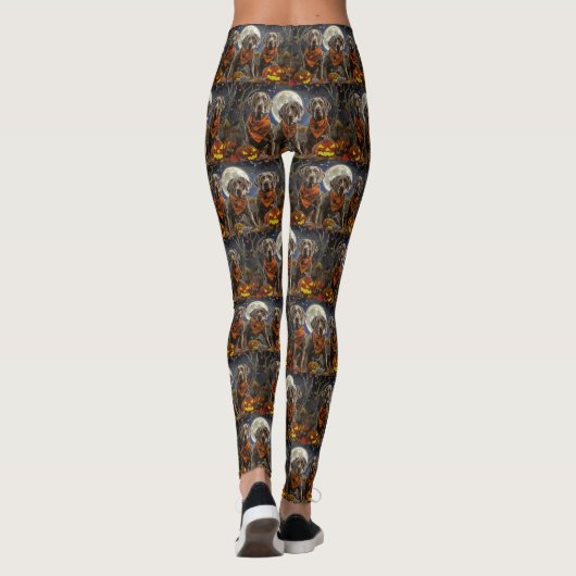 Weimaraner Halloween Spooky Leggings (Achterkant)