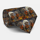 Weimaraner Halloween Spooky Stropdas (Opgerold)