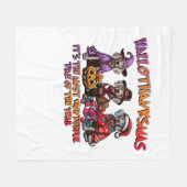 Weimaraner Halloween Thanksgiving Christmas Oversi Fleece Deken (Voorkant (Horizontaal))