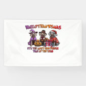 Weimaraner Halloween Thanksgiving Christmas Oversi Spandoek (Horizontaal)