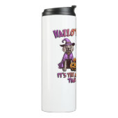 Weimaraner Halloween Thanksgiving Christmas Oversi Thermosbeker (Gedraaid links)