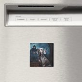 Weimaraner Halloween Verschrikkelijk Magneet (Insitu (Vaatwasser))