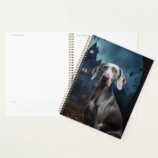 Weimaraner Halloween Verschrikkelijk Planner (Display)