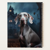 Weimaraner Halloween Verschrikkelijk Planner (Achterkant)