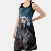 Weimaraner Halloween Verschrikkelijk Schort (Insitu)