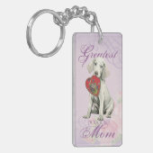 Weimaraner Heart mama Sleutelhanger (Voorkant Links)