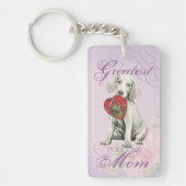 Weimaraner Heart mama Sleutelhanger (Voorkant)