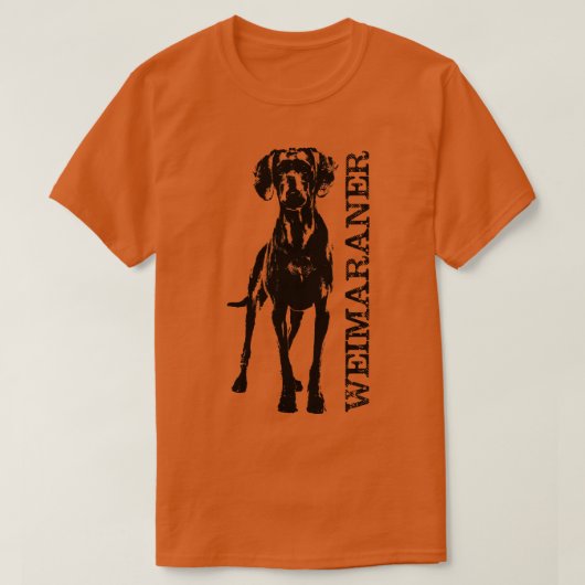 Weimaraner hond 2 t-shirt (Design voorkant)