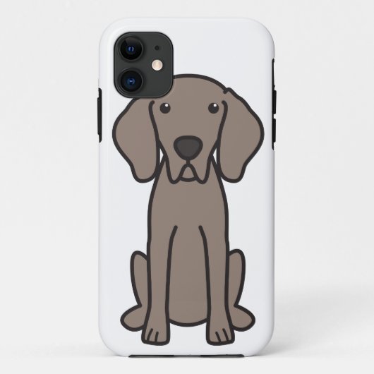 Weimaraner Hond Cartoon Case-Mate iPhone Case (Achterkant)