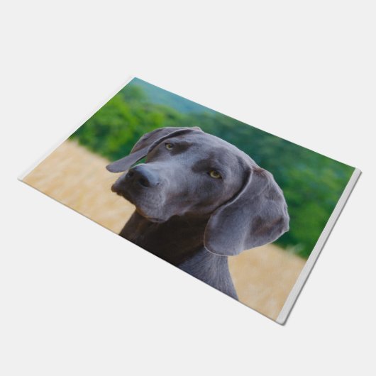 Weimaraner hond. deurmat (Schuin)