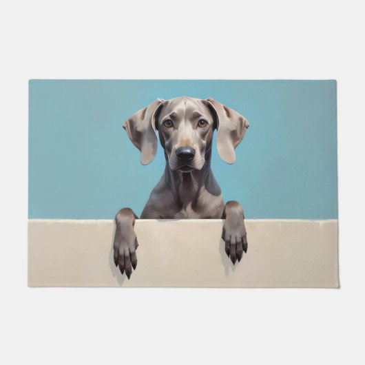 Weimaraner Hond deurmat Kunst (Voorkant)