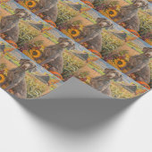 Weimaraner Hond Herfst Oogst Dankdag  Cadeaupapier (Hoek)