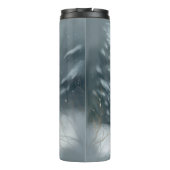 Weimaraner Hond in Sneeuw Kerstmis Thermosbeker (Achterkant)