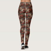 Weimaraner Hond Kerst Feestelijk Leggings (Achterkant)