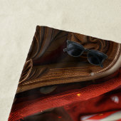 Weimaraner Hond Kerstfeest Strandlaken (In situ)