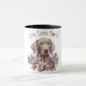 Weimaraner Hond Moeder Bloemstuk Mok (Midden)