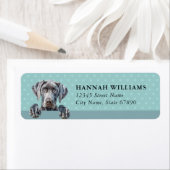 Weimaraner hond retouradreslabels etiket (Insitu)