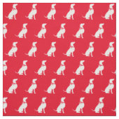 Weimaraner-hond Silhouet Huisdier Rood Stof (Swatch)