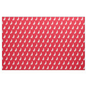 Weimaraner-hond Silhouet Huisdier Rood Stof (Fat Quarter)