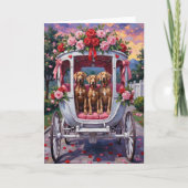 Weimaraner Hond Valentijnsdag Kaart (Voorkant)