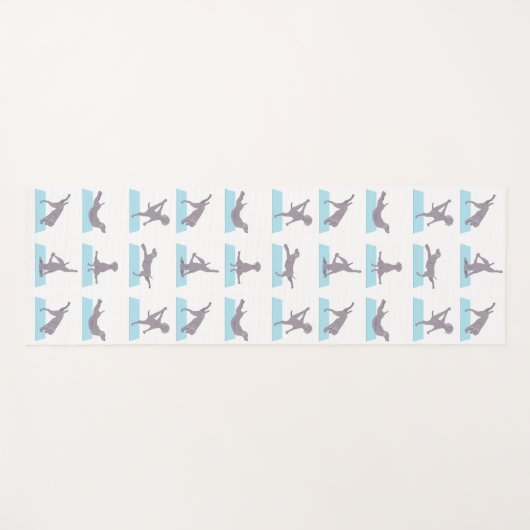 Weimaraner hond Yoga Mat (Voorkant (horizontaal))