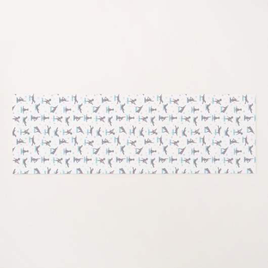 Weimaraner hond Yoga Mat (Achterkant (horizontaal))